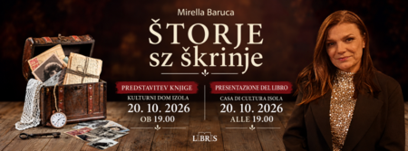 Predstavitev knjige Mirelle Baruca, plakat. 
