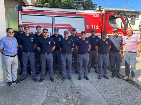 Zahvala gasilcem Gasilske zveze Izola za sodelovanje pri gašenju požara na Krasu